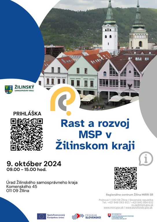 Seminár Rast a rozvoj MSP v Žilinskom kraji